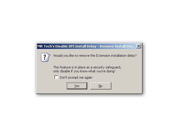 Disable XPI Install Delay for Windows - Download it from Habererciyes for free